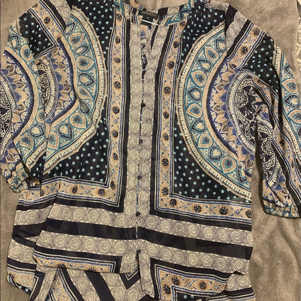Lucky Brand boho style shirt